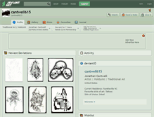 Tablet Screenshot of cantwell615.deviantart.com