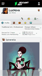 Mobile Screenshot of luxnova.deviantart.com