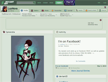 Tablet Screenshot of luxnova.deviantart.com