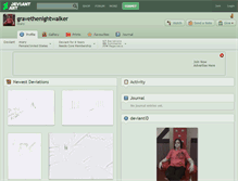 Tablet Screenshot of gravethenightwalker.deviantart.com