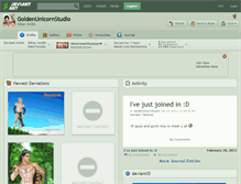 Tablet Screenshot of goldenunicornstudio.deviantart.com