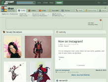 Tablet Screenshot of dtran.deviantart.com