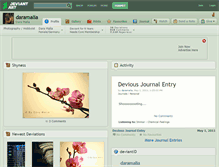 Tablet Screenshot of daramalia.deviantart.com