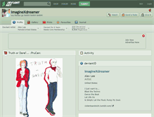 Tablet Screenshot of imaginexdreamer.deviantart.com