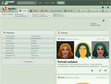 Tablet Screenshot of myrthj.deviantart.com
