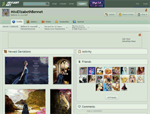 Tablet Screenshot of misselizabethbennet.deviantart.com