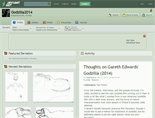 Tablet Screenshot of godzilla2014.deviantart.com