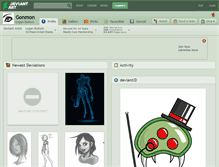 Tablet Screenshot of gonmon.deviantart.com