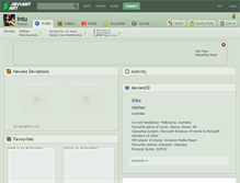 Tablet Screenshot of intu.deviantart.com