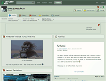 Tablet Screenshot of everyonesdoom.deviantart.com