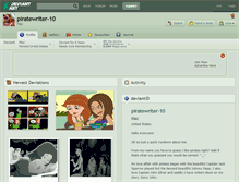 Tablet Screenshot of piratewriter-10.deviantart.com