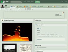 Tablet Screenshot of nxlx.deviantart.com