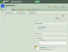 Tablet Screenshot of fuzzle-nuzzle.deviantart.com