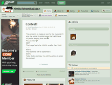 Tablet Screenshot of kimikotohomikoclub.deviantart.com