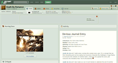 Desktop Screenshot of death-by-romance.deviantart.com