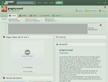 Tablet Screenshot of gregorywoodl.deviantart.com