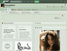 Tablet Screenshot of brennawalters.deviantart.com