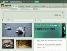 Tablet Screenshot of mattnick.deviantart.com