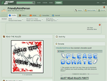 Tablet Screenshot of friendlypointperson.deviantart.com