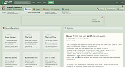 Desktop Screenshot of horseluver4eva.deviantart.com