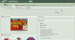 Desktop Screenshot of belta.deviantart.com