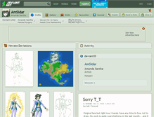 Tablet Screenshot of amsidar.deviantart.com