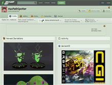 Tablet Screenshot of maxpathspotter.deviantart.com