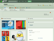 Tablet Screenshot of izayan.deviantart.com