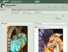 Tablet Screenshot of mistyscreations.deviantart.com