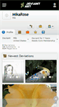Mobile Screenshot of mikarose.deviantart.com