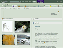 Tablet Screenshot of mikarose.deviantart.com