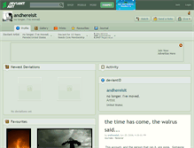 Tablet Screenshot of andhereisit.deviantart.com