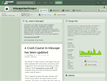 Tablet Screenshot of inkscapeusergroup.deviantart.com
