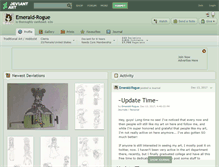 Tablet Screenshot of emerald-rogue.deviantart.com