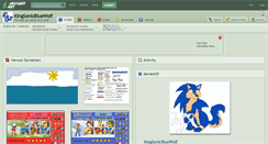 Desktop Screenshot of kingsonicbluewolf.deviantart.com