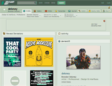 Tablet Screenshot of deloney.deviantart.com