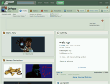 Tablet Screenshot of drpepe.deviantart.com