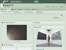 Tablet Screenshot of dexter121uk.deviantart.com