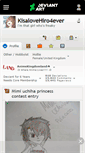 Mobile Screenshot of kisalovehiro4ever.deviantart.com