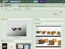 Tablet Screenshot of m0rfgfx.deviantart.com