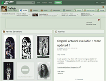 Tablet Screenshot of fvallejo.deviantart.com
