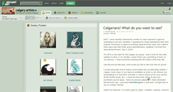 Desktop Screenshot of calgary-artists.deviantart.com