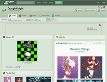 Tablet Screenshot of draugh-knight.deviantart.com