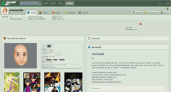 Desktop Screenshot of emeraulde.deviantart.com