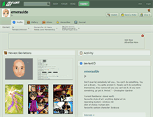 Tablet Screenshot of emeraulde.deviantart.com