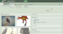 Desktop Screenshot of nemesis-elf.deviantart.com