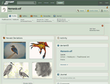 Tablet Screenshot of nemesis-elf.deviantart.com