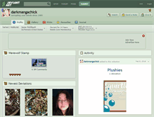 Tablet Screenshot of darkmangachick.deviantart.com