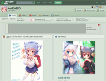 Tablet Screenshot of kane-neko.deviantart.com