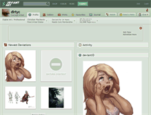 Tablet Screenshot of dirtyc.deviantart.com